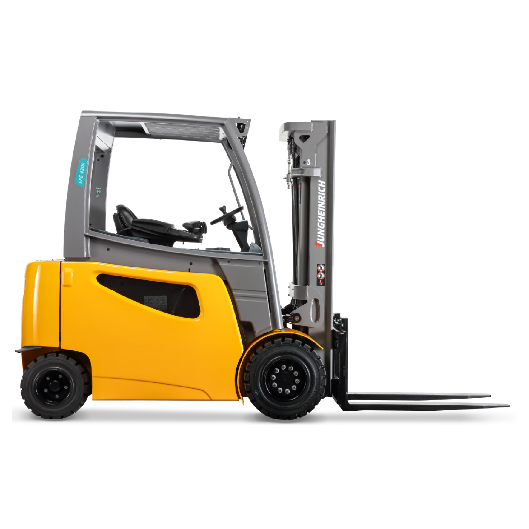 Электрический погрузчик Jungheinrich EFG 430K DZ, 5000 мм с Aquamatic, сайдшифтом