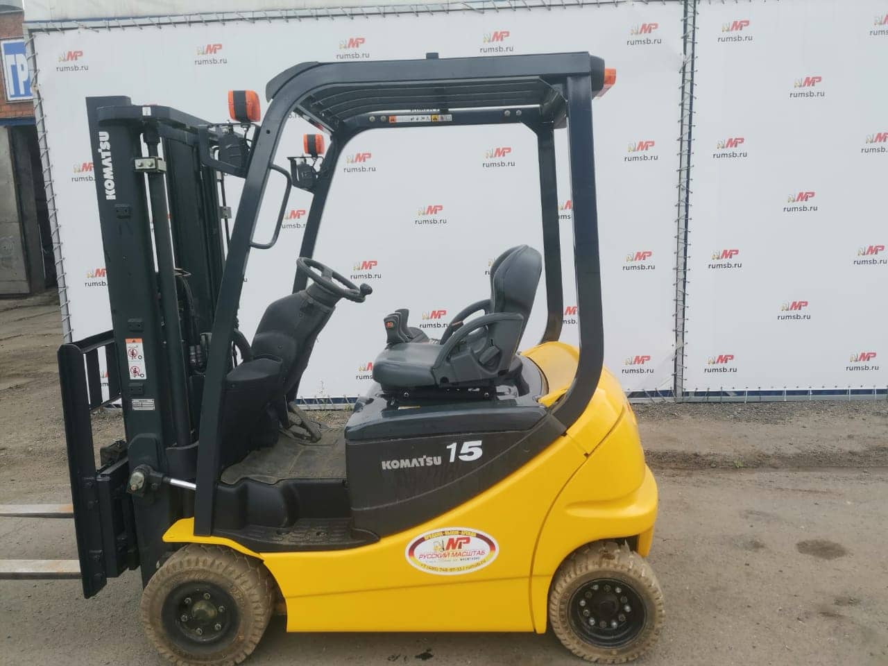 Электрический погрузчик komatsu fв15-12